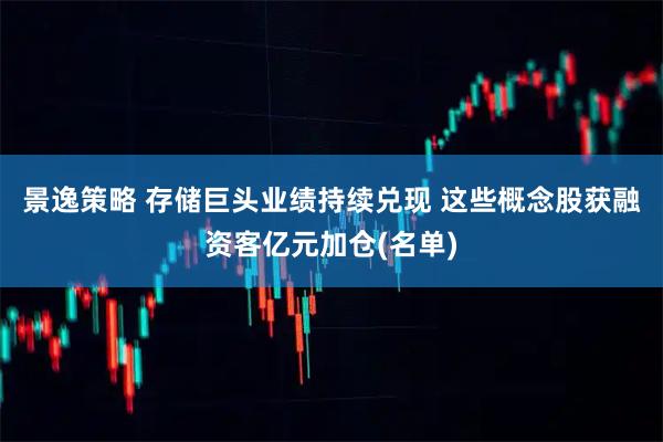 景逸策略 存储巨头业绩持续兑现 这些概念股获融资客亿元加仓(名单)